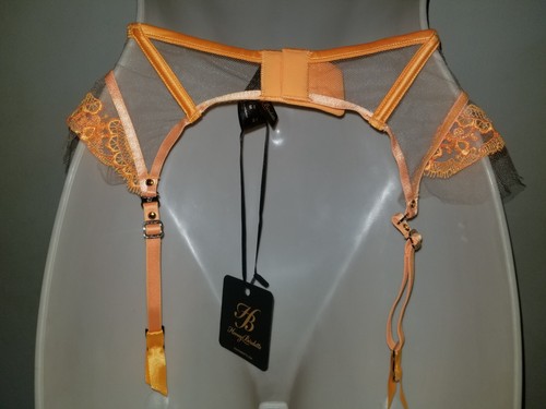 Honey Birdette Gabrielle Mango Suspender size Medium NWT - Picture 5 of 5