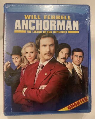 Anchorman: The Legend of Ron Burgundy (Blu-ray, 2004)- New and Sealed