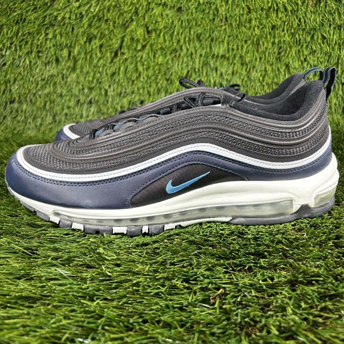Nike Air Max 97 Men's Size 13 Black University Blue White Sneakers DQ3955 001 - Picture 2 of 12