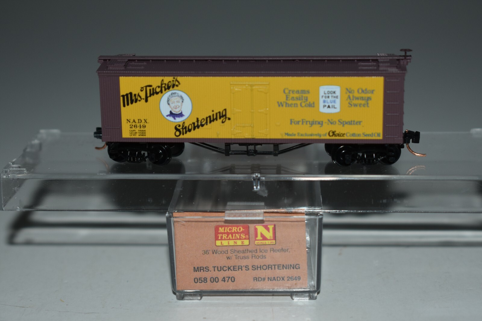 N Scale MTL 05800470 Mrs. Tucker's Shortening 40' Single Door Reefer