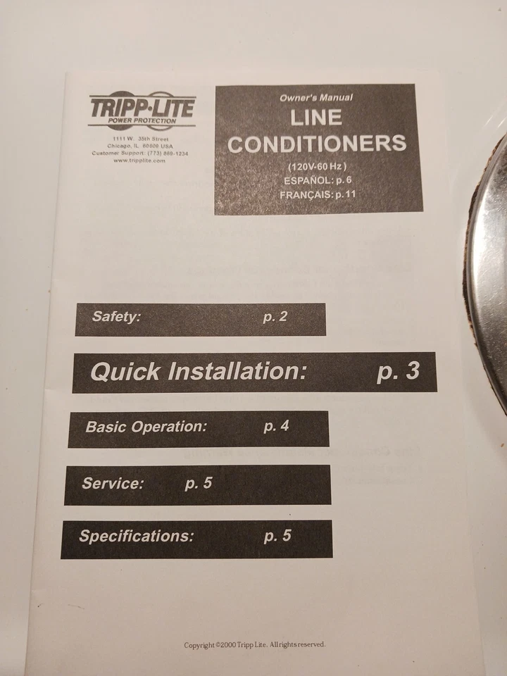 Tripp Lite Surge And Line Conditioner LS0415 New Great For Coin-op Arcades - Image 3 of 4