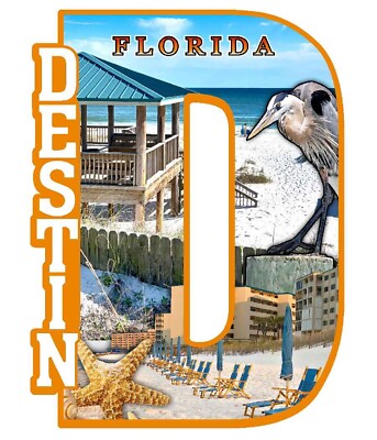 Destin Florida Capitol D Fridge Magnet