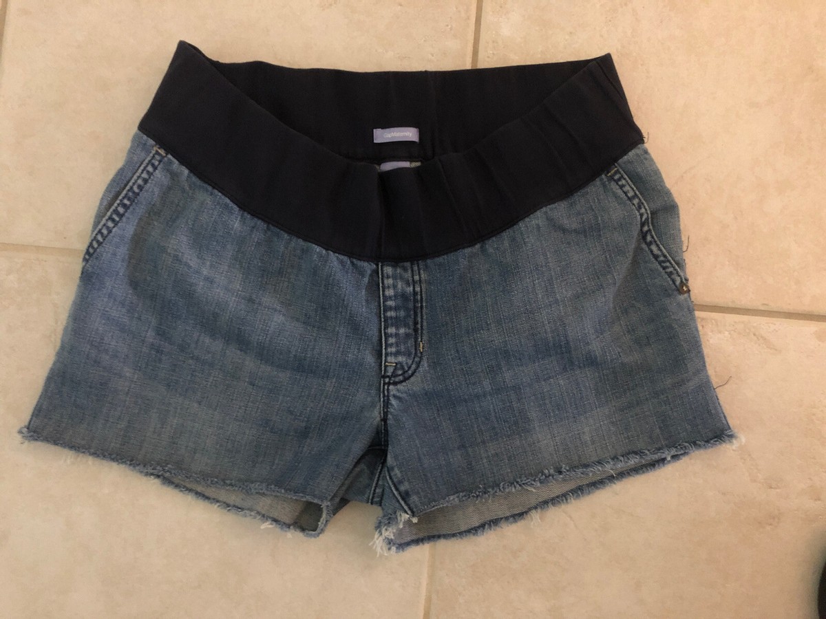 Women's Gap Maternity Cut-off Jeans Sz 12 Inseam Cute! W16