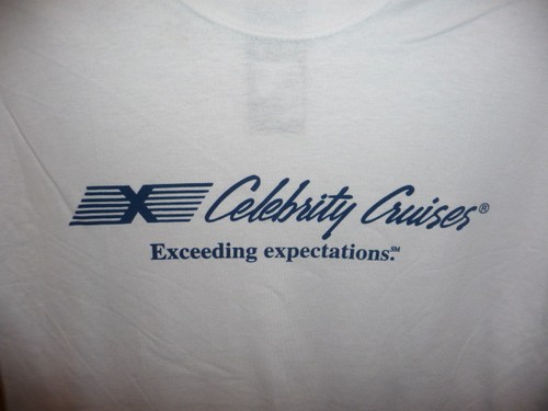 NWT Celebrity X Cruises Exceeding Expectations Sailing Ships Sun T-Shirt SMALL - 第 6/12 張圖片