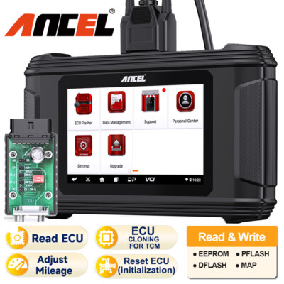 ANCEL EC500 OBD2 Scanner Auto TCM ECU Flashing Clone Reset Initialization Tool