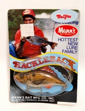 Vintage Tom Mann's Hackleback Bullfin Crankbait Fishing Lure
