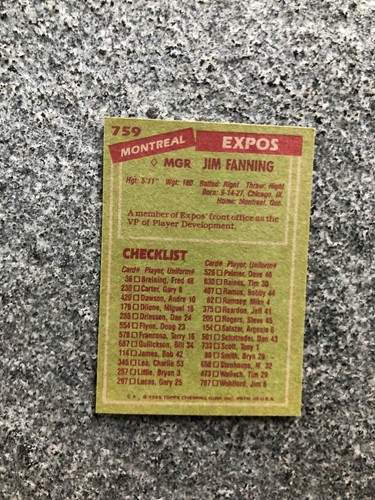 1985 Topps Baseball You Pick Complete Your Set - NM MT 500- 790 - Picture 230 of 260