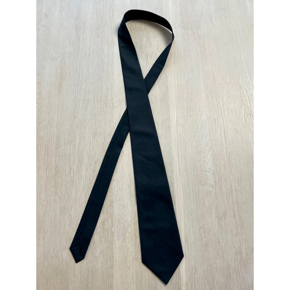 Corbata negra clásica hecha en Finlandia, corbata de poliéster Leco de creaci... - Imagen 2 de 4