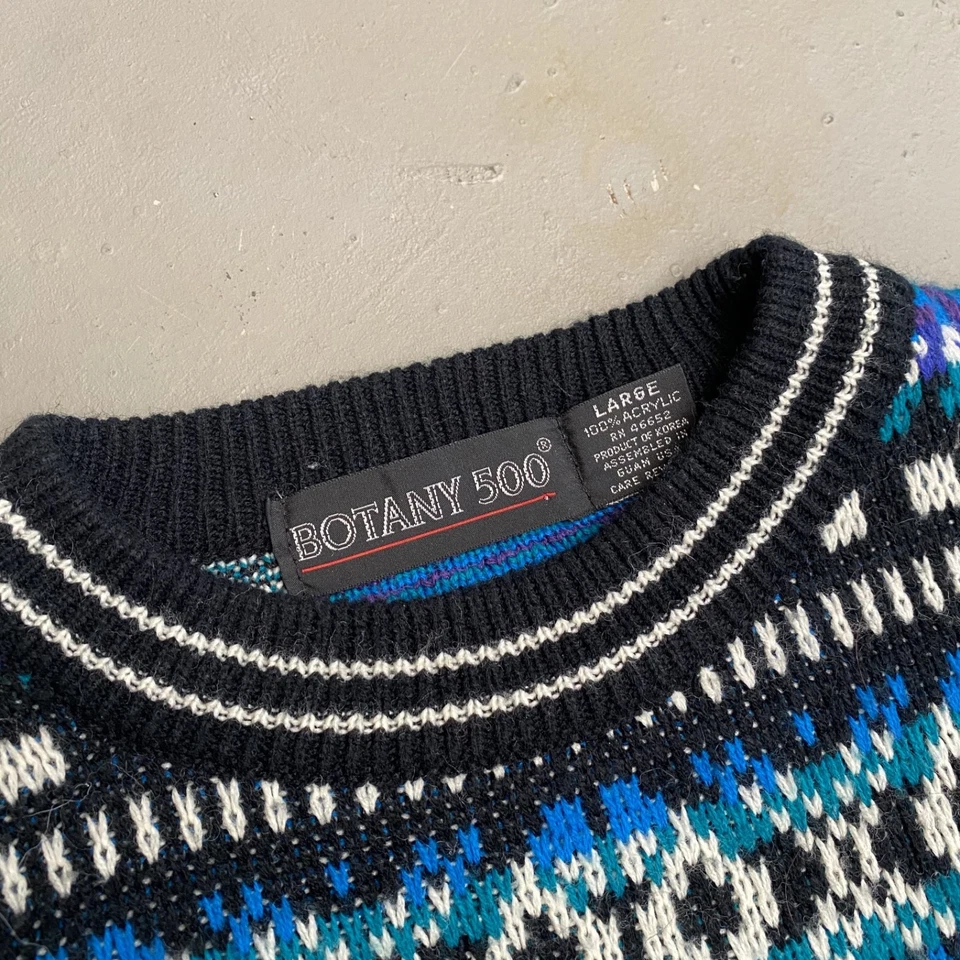 Suéter Botany 500 multicolor años 80 Foto 2 de 4