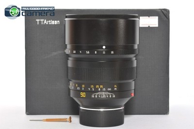 TTArtisan 90mm F/1.25 Lens Black Leica M-Mount *MINT in Box*
