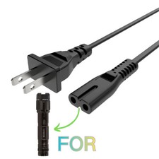 5ft AC Power Cord Lead for VIPERTEK VTS-T03 Aluminum Stun Gun US