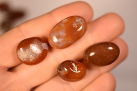 *BULK BUY* 150g CARNELIAN Tumbled Stones 30pce Red Agate, Energy Booster