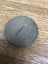 Walker  2 1/4” Flush Floor box Plug , Blank, Round Seal ,Brass , Walkerduct