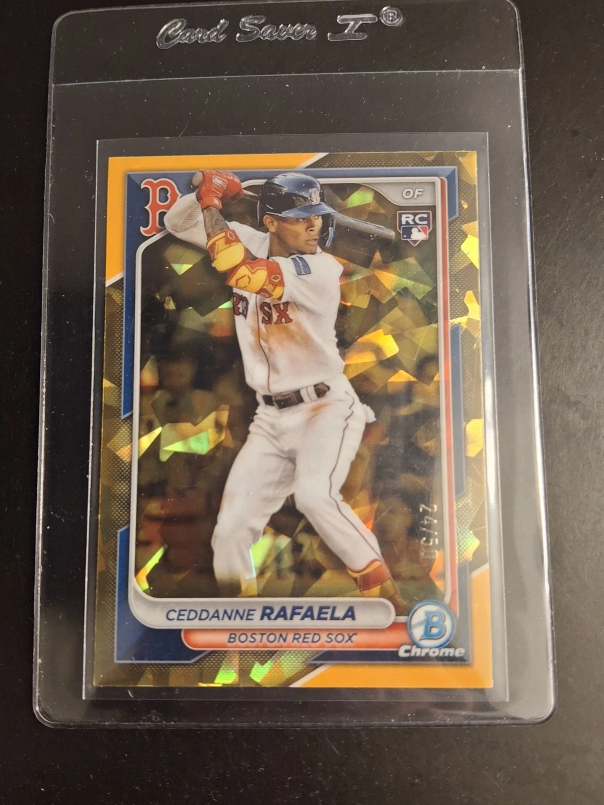 2024 Bowman Chrome Sapphire Edition - Gold #5 Ceddanne Rafaela 24 /50 (RC)