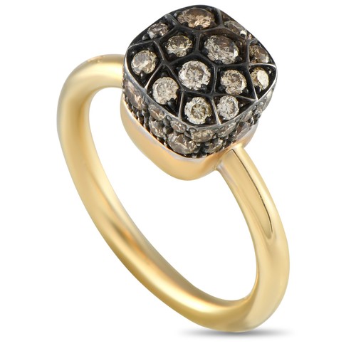 Pomellato Nudo 18K Yellow Gold 0.85ct Diamond Ring PO14-041425