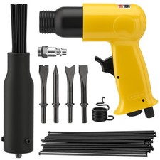 2 In 1 Hammer Kit Needle Scaler With 4pcs Pneumatic Chisel Kit 4500 Bpm Pne...