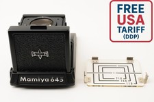  MINT w/Mask Mamiya Waist Level Finder S For M645 1000S Film Camera JAPAN 286