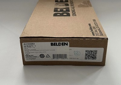 Belden AX103253 24 Port 1U CAT6+ KeyConnect Patch Panel Black