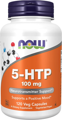 NOW Supplements, 5-HTP (5-Hydroxytryptophan) 100 Mg, Neurotransmitter Support*, 