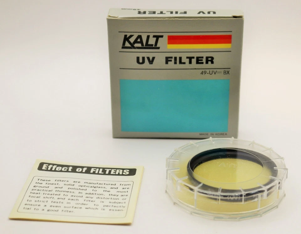 Kalt 49mm UV Haze Lens Filter – w/ Case & Box – Clean Glass – Excellent - Image 3 of 4