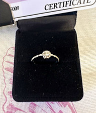 Verlobungsring 18K Gold Diamant 0,31 ct F/VS Gr. 58 Zertifikat