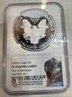 2020-W Proof $1 American Silver Eagle NGC PF70UC Karol J. Bobko Signature Label