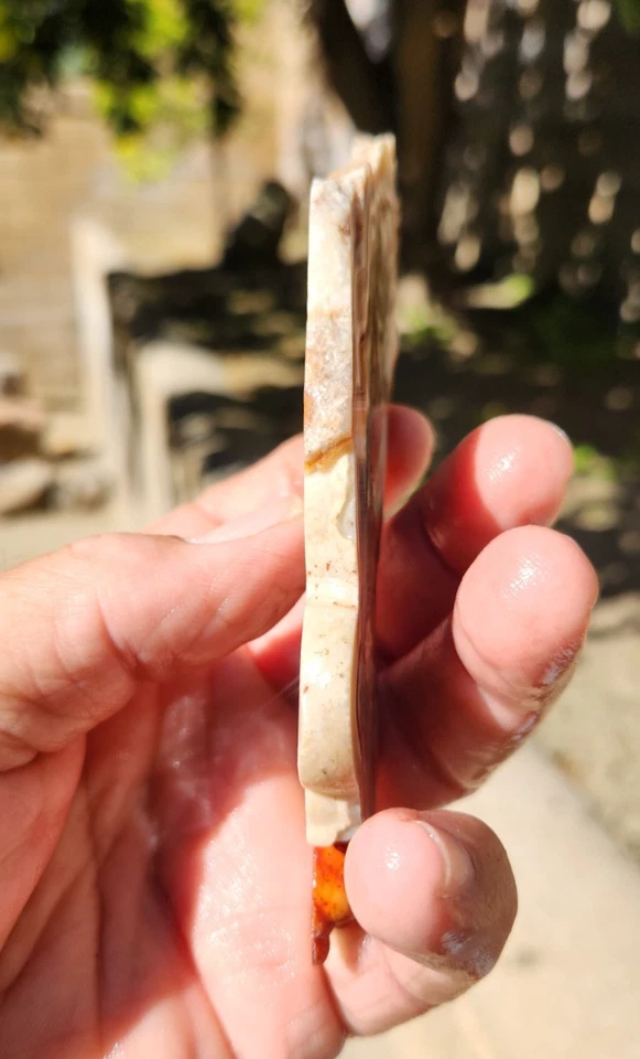 Laguna Lace Ágata Losa Sierra Ligera Marca y Cónica 5"X2"X0.27" 91 Gramos Ver Video Foto 4 de 4