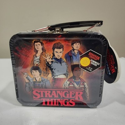 BRAND NEW - Stranger Things Mini 5'' Tin Lunchbox w/ Gummy Candies FACTORY SEALED