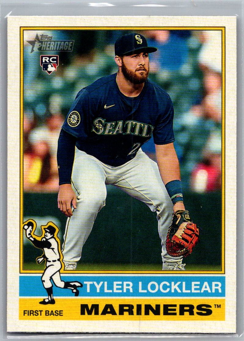 2025 Topps Heritage #447 Tyler Locklear Rookie RC Seattle Mariners