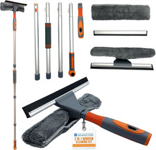 Window Cleaning Kit, Professional Window Cleaning Equipment, 158Cm Extendable Wi
