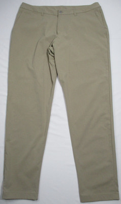 Lululemon ABC Slim Fit Trouser Pants Mens 38x32 Khaki WovenAir Recent