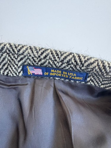 Blazer Polo Ralph Lauren Lana Tweed RL67 Chaqueta Icónica Espiga 42 £1195 COMO NUEVO - Imagen 14 de 18