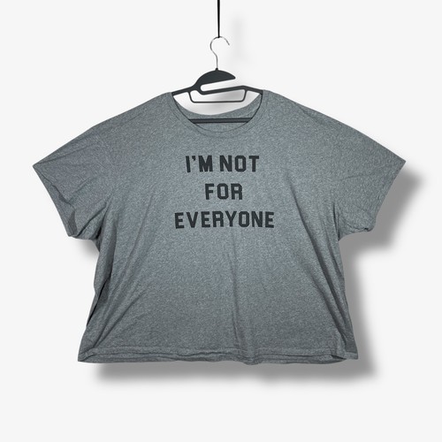 Heritage by Torrid Strick T-Shirt Damen 4X grau Im Not For Everyone Freizeit