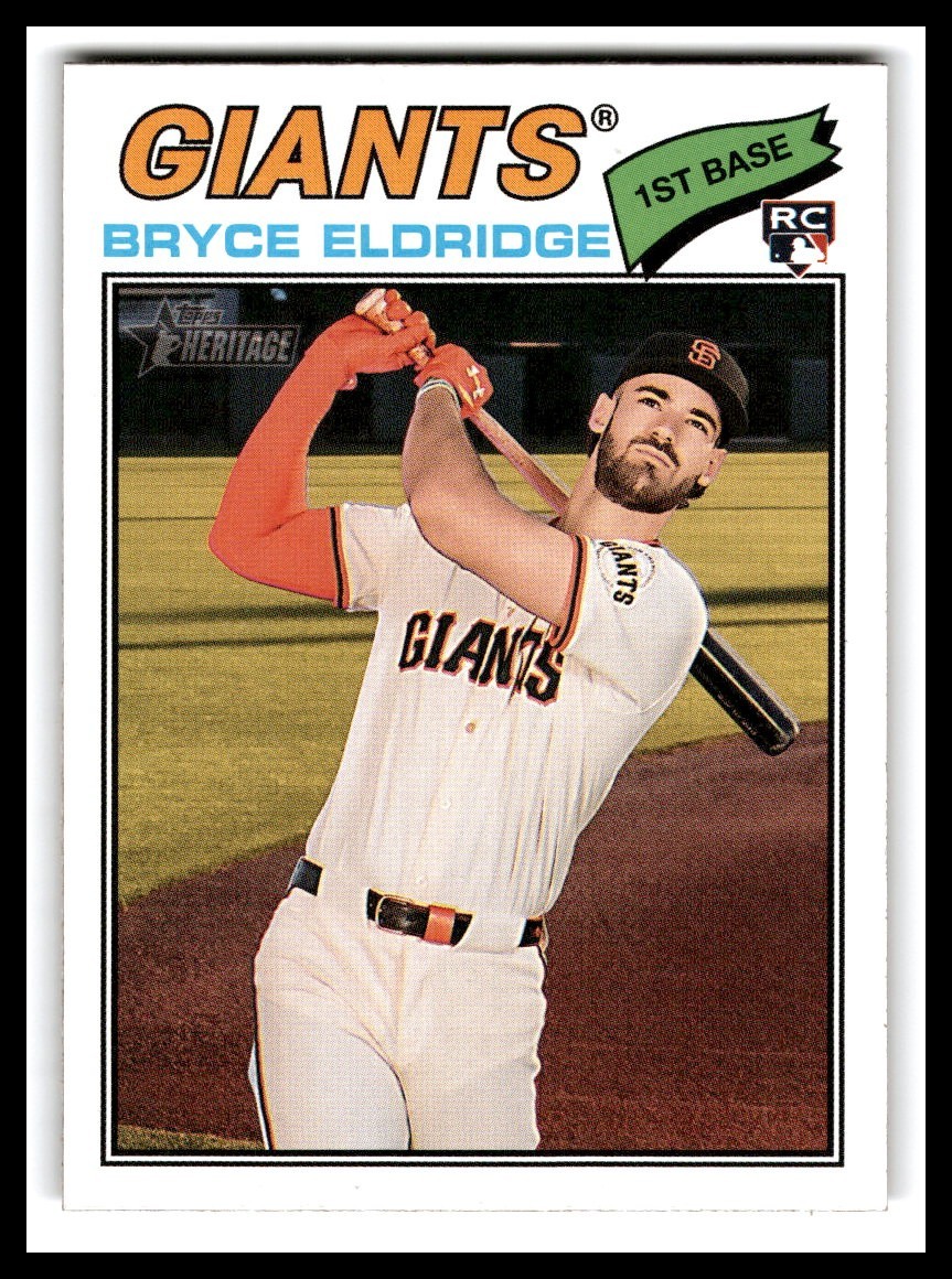 2026 Topps Heritage- Bryce Eldridge #310 Rookie Card - Giants
