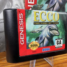 Ecco: The Tides of Time (Sega Genesis, 1994) CIB With Manual Tested NICE!