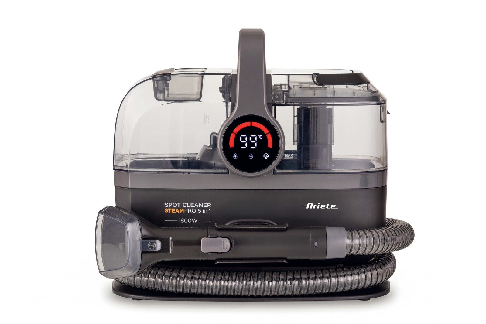 Ariete 2484 Spot Cleaner Steam PRO 1800W Lavatappeti Pulitore Vapore Auto Divani foto 2