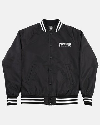 Thrasher Mag Logo Black / White Dugout Jacket
