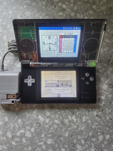 Nintendo DS Lite System Tragbare Spielkonsole - Klar/Schwarz  - Bild 5 von 8