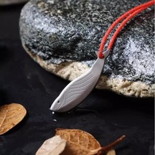 Titanium Safety Whistle Emergency Survival Whistle Necklace Outdoor Travel EDC