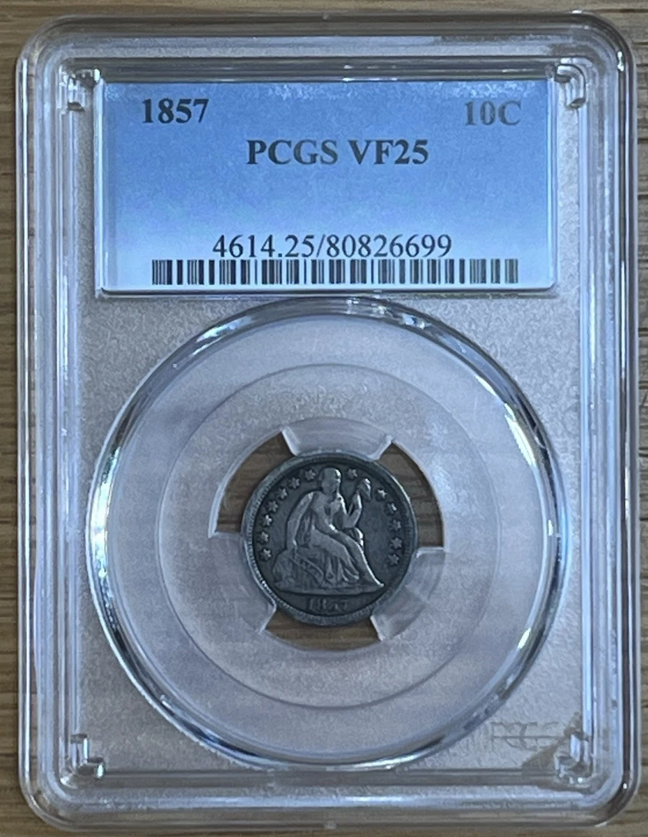 1857 Year PCGS Certified Seated Liberty Dimes (1837-1891) for sale