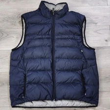 RLX Ralph Lauren Vest Mens Size XXL Navy Down Full Zip Puffer Insulated Lined