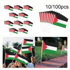 Pal?stina Flagge Gartenflagge 14*21 cm pal?stinensische Polyesterflagge