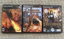 Playstation 2 Game Lot Lord Of The Rings Feturn Of The King Drakan Reign Of Fire