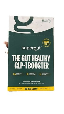 glp-1 booster powder Supergut Daily Support Unflavored Prebiotic Fiber Blend for Appetite Support & Digestive Health, Stick Pack Box, 8 servings Nutri GLP-1 Gut - Unflavored