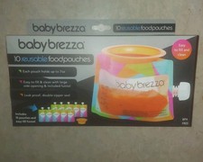 Baby Brezza Reusable Baby Food Storage Pouches 10 Pack 7oz