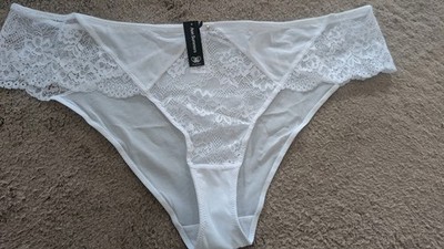 ANN SUMMERS  PLUS SIZE WHITE BRIEFS SIZE UK 22 NEW  RRP £10 BARGAIN