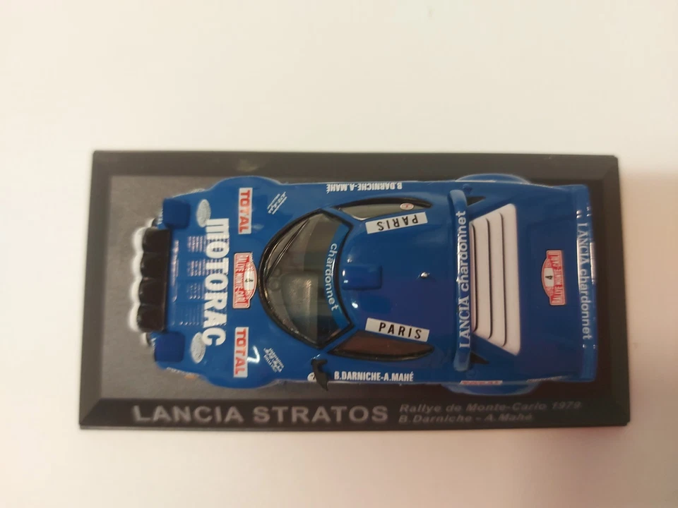 Rally WRC Lancia Stratos Bernard Darniche Rally Monte-Carlo 1979 1:43 Altaya box - Immagine 4 di 4