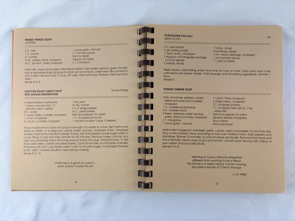 Hana Maui Recipes From Then to Now Hawaii Hana Heritage Soociety Cookbook 1996 - Image 3 of 4