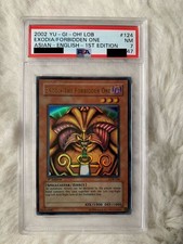 Yu-Gi-Oh PSA7 Exodia the Forbidden One LOB-124 Ultra Rare 1st 2002 Asian English