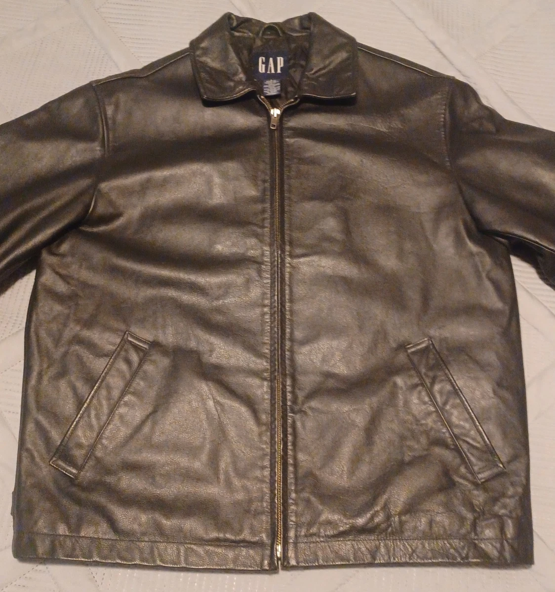 Gap Motorcycle Jacket Black Coats, Jackets & Vests for Men for